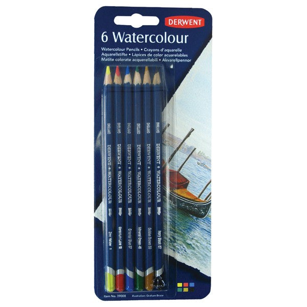 Derwent Pencil Blister Pack - Watercolor - Al Masam Stationery LLC Main image