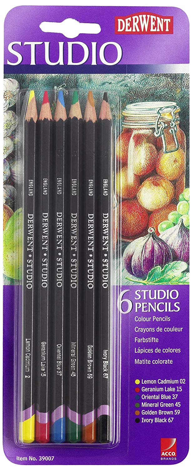 Derwent Studio Pencils Blister Pack of 6 - Al Masam Stationery LLC Main image