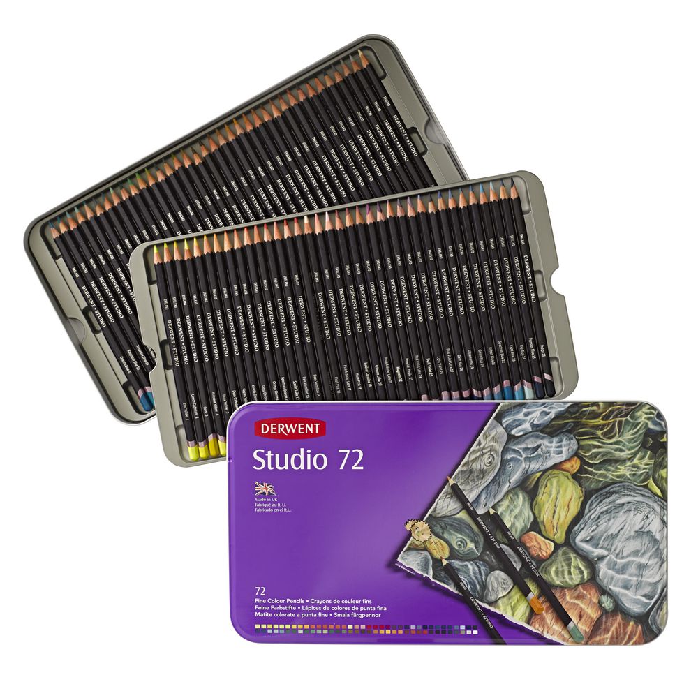 Derwent Studio Pencils Tin of 72 - Al Masam Stationery LLC Main image