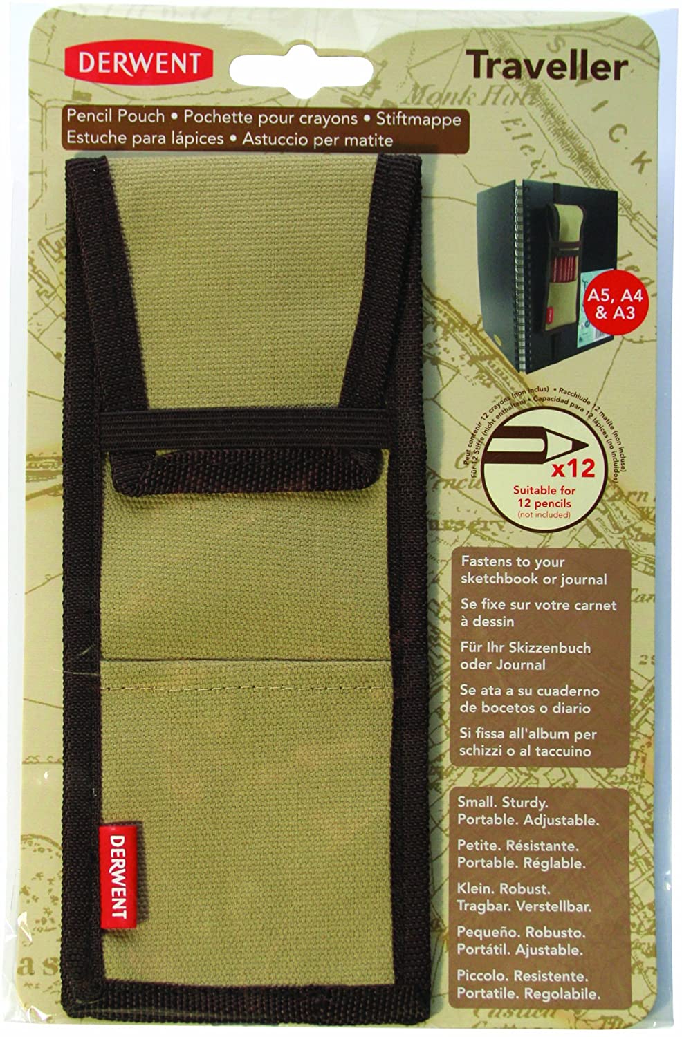 Derwent Traveller Canvas Pencil Pouch - Al Masam Stationery LLC Main image
