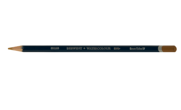 Derwent Watercolor Pencil 57 Brown Ochre - Al Masam Stationery LLC Main image