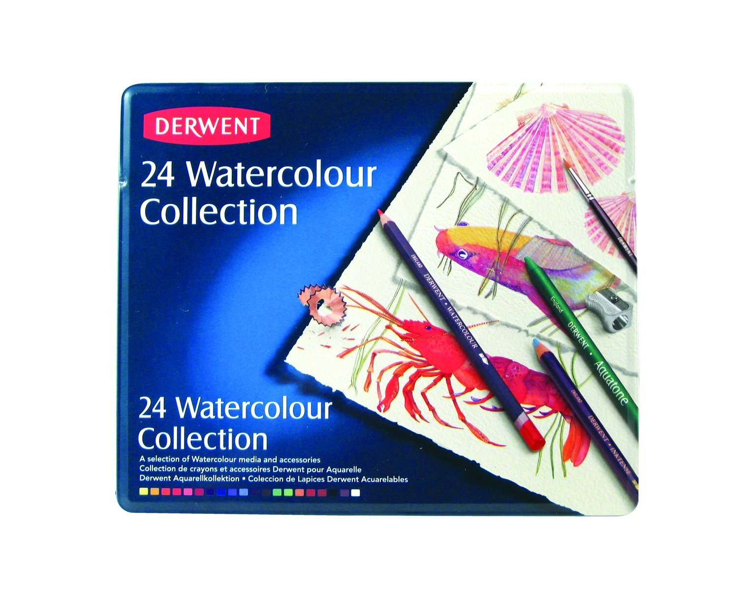 Derwent Watercolor Pencils Collection tin of 24 Secondary image