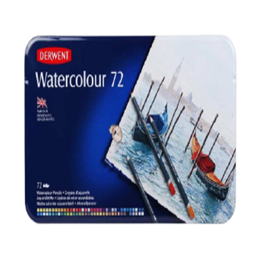 Derwent Watercolor Pencils Tin of 72 - Al Masam Stationery LLC Main image