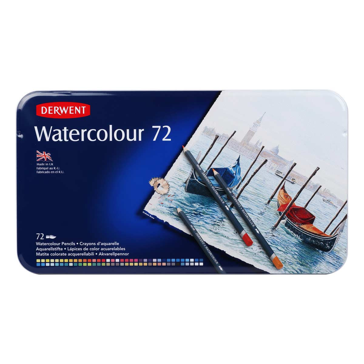 Derwent Watercolor Pencils Tin of 72 Secondary image