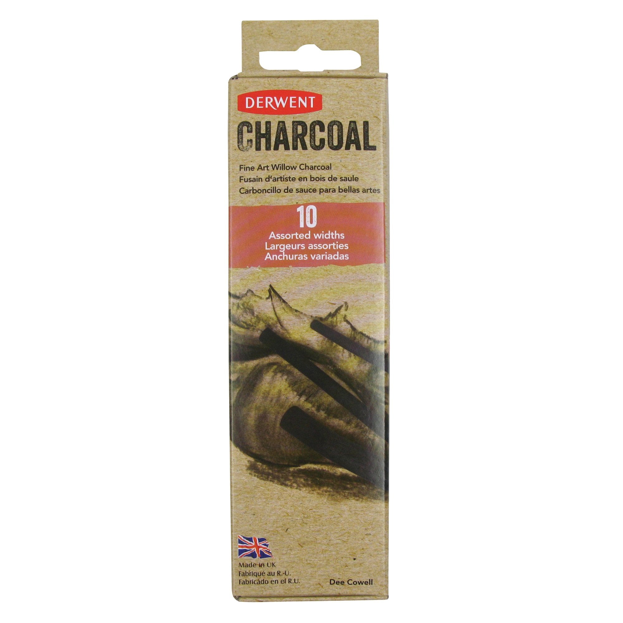 Derwent Willow Charcoal Asstd Pack of 10 - Al Masam Stationery LLC Main image