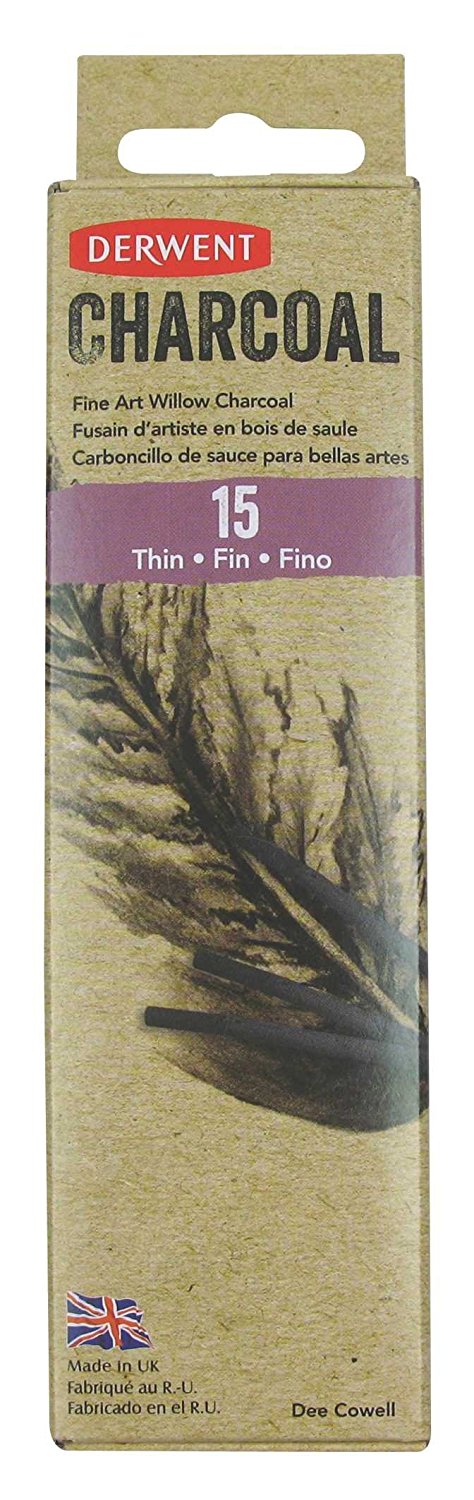 Derwent Willow Charcoal Thin Pencil - Al Masam Stationery LLC Main image