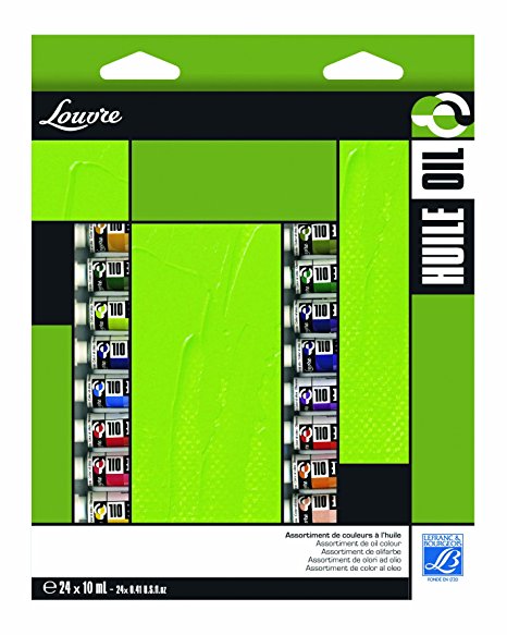 Lefranc & Bourgeois Studio Oil Colors Set of 24*10ml tubes - Al Masam Stationery LLC Main image