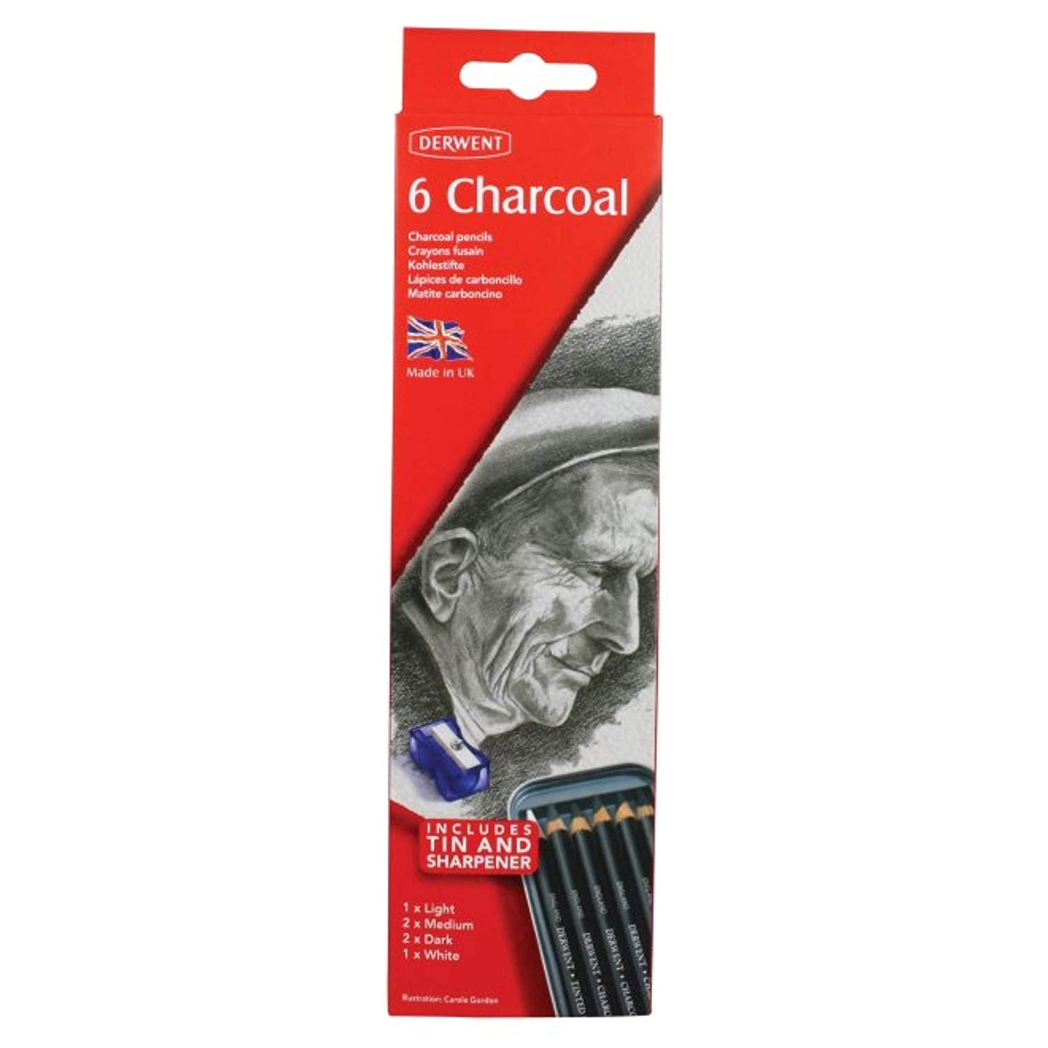 Derwent Sketching Pencils Charcoal - Al Masam Stationery LLC Main image