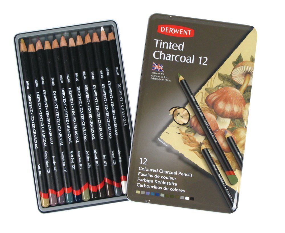 Derwent Tinted Charcoal Pencils - Al Masam Stationery LLC