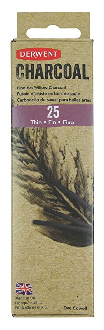 Derwent Willow Charcoal Thin Pencil - Al Masam Stationery LLC Main image