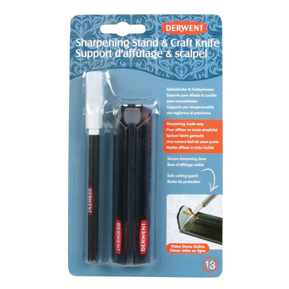 Derwent Sharpening Stand & Craft Knife - Al Masam Stationery LLC Main image
