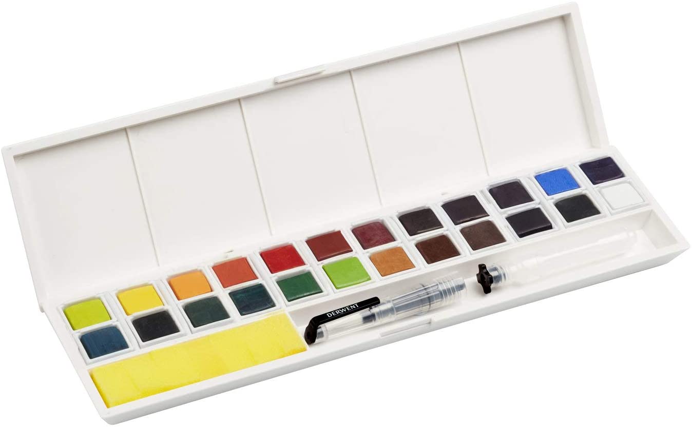 Derwent Inktense Paint 24 Pan Palette - Al Masam Stationery LLC Main image
