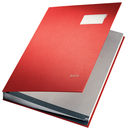 LEITZ SIGNATURE BOOK 20 COMP RED COL - Al Masam Stationery LLC