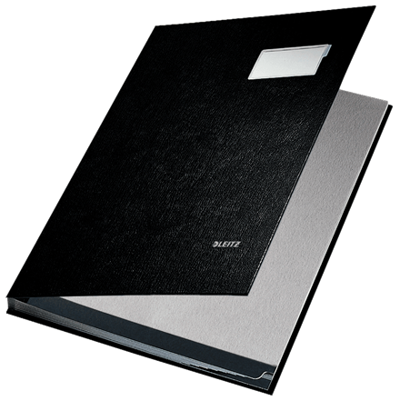 LEITZ Signature Book 20 compartment Black - Al Masam Stationery LLC