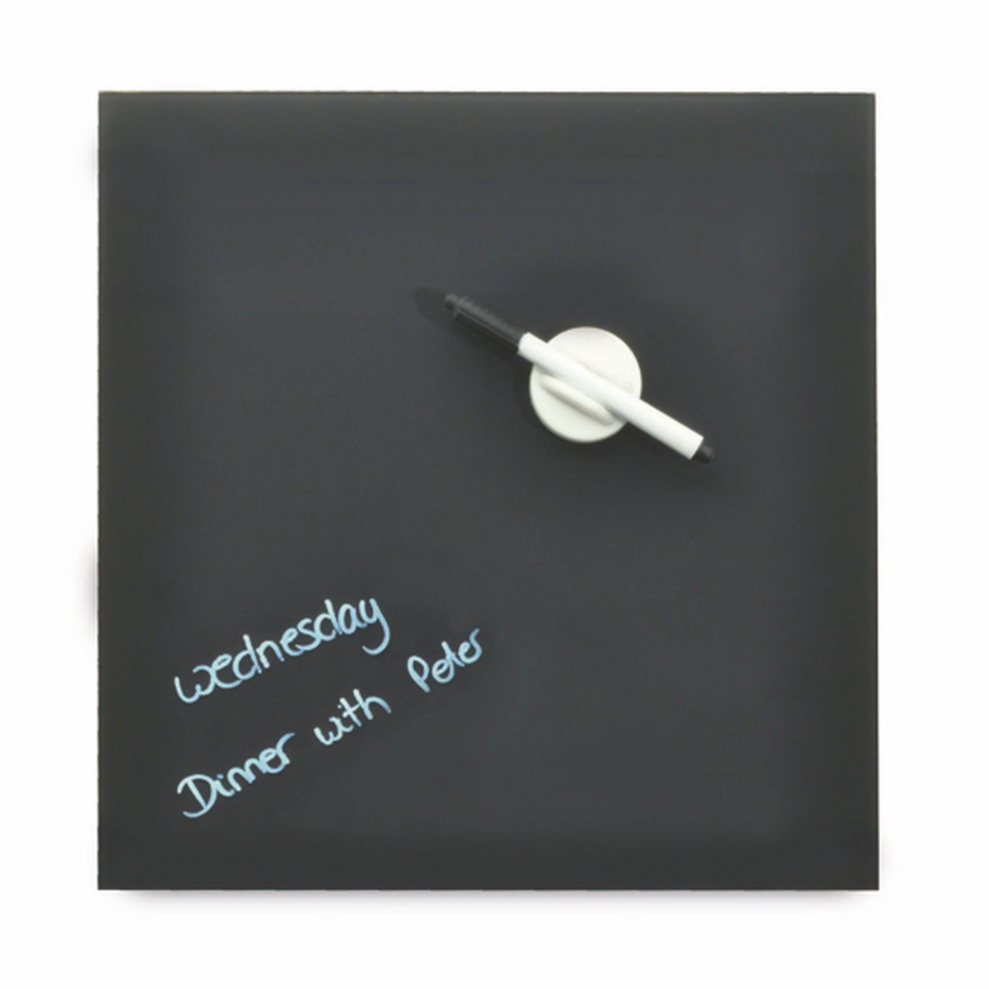 DesQ Magnetic Glassboard Grey 35 x 35 cm - Al Masam Stationery LLC