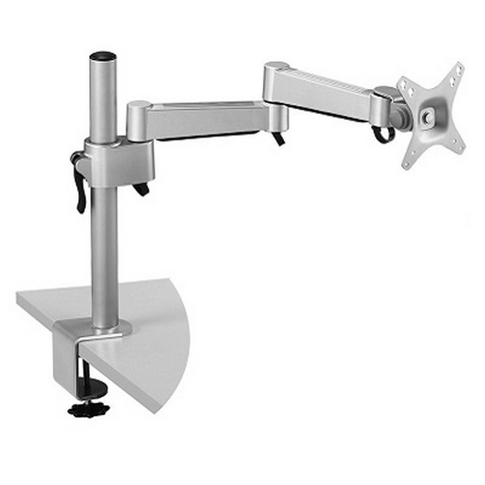 DesQ Monitor Arm Pole Mount | Silver - (1551) - Al Masam Stationery LLC Main image