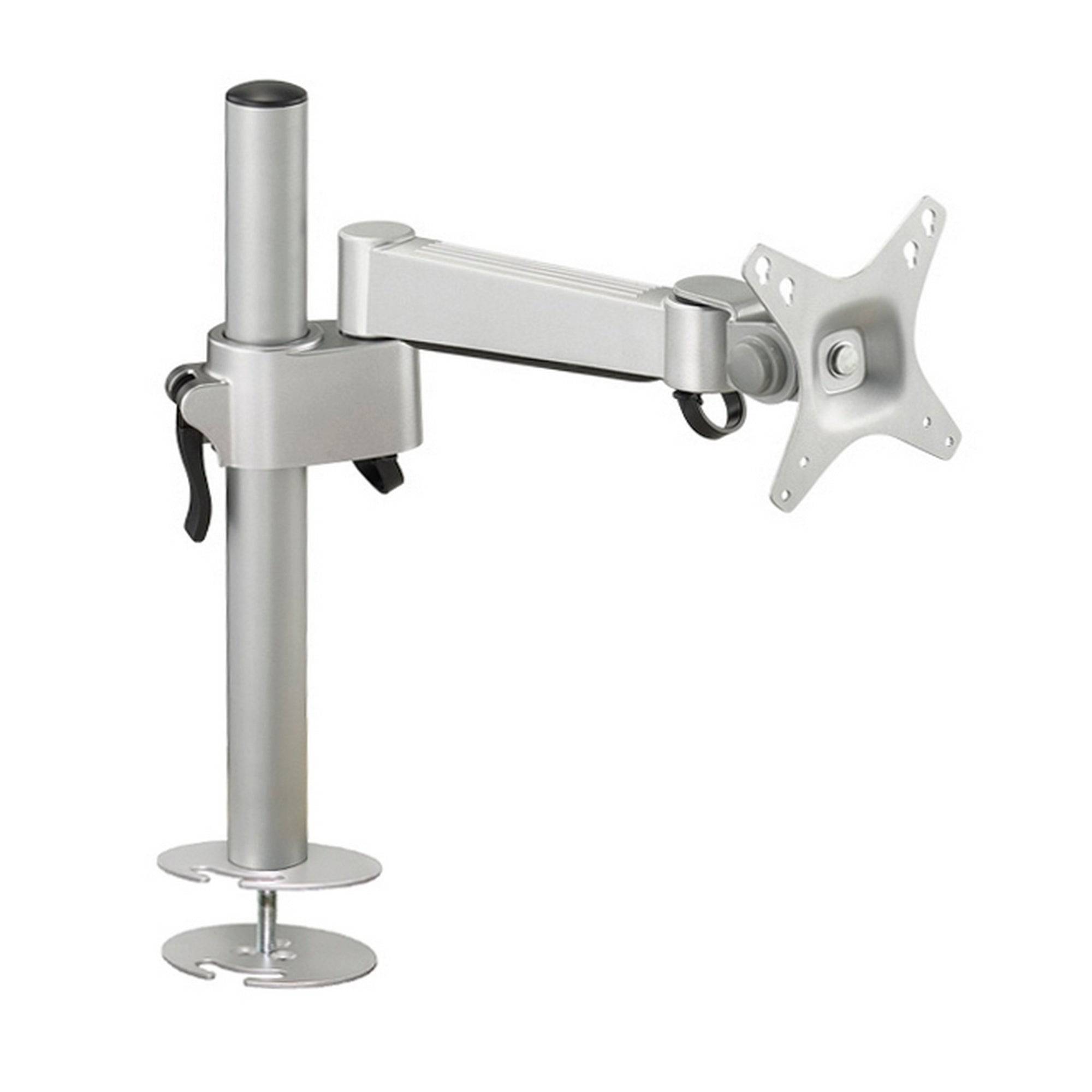 DesQ Monitor Arm Pole Mount | Silver - (1558) - Al Masam Stationery LLC Main image