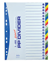 Divider (PVC) 1-20 colour / number A/4
