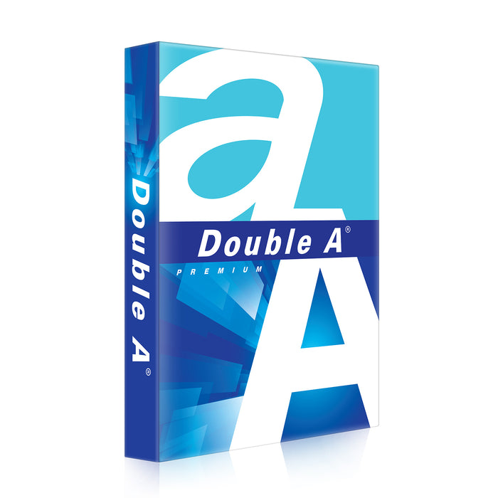 A ream of Double A A3 80gsm photocopy paper stacked neatly with multiple sheets visible in the image.