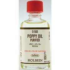 Holbein Oil Mediums Poppy Oil Purified 55ml