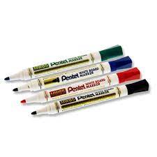 Pentel MW85 White Board Marker Bullet Tip - Black - Al Masam Stationery LLC