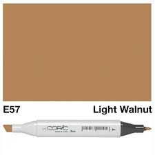 The COPIC SKETCH MARKER E 57 LIGHT WALNUT offers high-quality precision and control for all your coloring and drawing needs. With its light walnut color, this versatile marker allows you to achieve realistic shading and blending, perfect for creating stunning works of art. Its alcohol-based ink provides rich, vibrant colors and long-lasting results.
