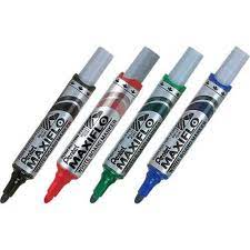 Pentel MWL5MS Maxiflow White Board Marker Slim Bullet Tip - Al Masam Stationery LLC