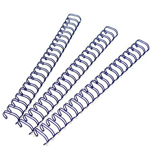 DSB BINDING WIRE 7.9mm 100/BOX BLUE  3:1 - Al Masam Stationery LLC Main image