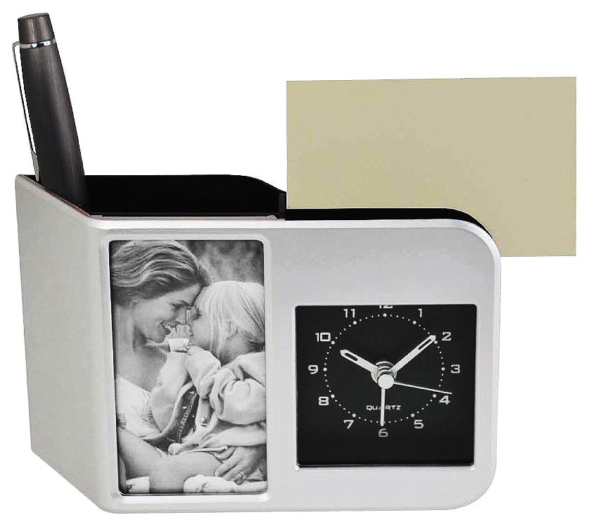 AMS-DT-639 - STETUI  - Alarm Clock, Photoframe, Pen Holder - Al Masam Stationery LLC