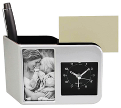 AMS-DT-639 - STETUI  - Alarm Clock, Photoframe, Pen Holder - Al Masam Stationery LLC