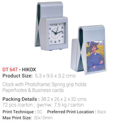 AMS-DT 647 HIKOX Clock with Photoframe - Al Masam Stationery LLC