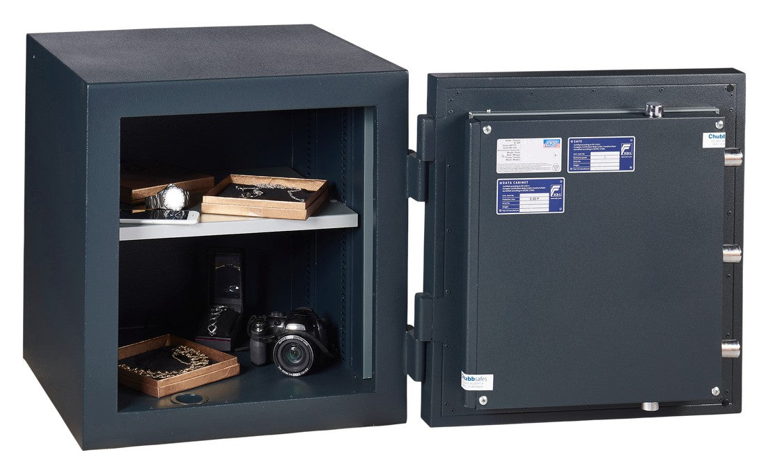 CHUBBSAFES DUOGUARD GRADE I MODEL 60 CERTIFIED FIRE & BURGLAR RESISTANT SAFE Locking:  EN 1300 Class B Electronic Lock - Al Masam Stationery LLC