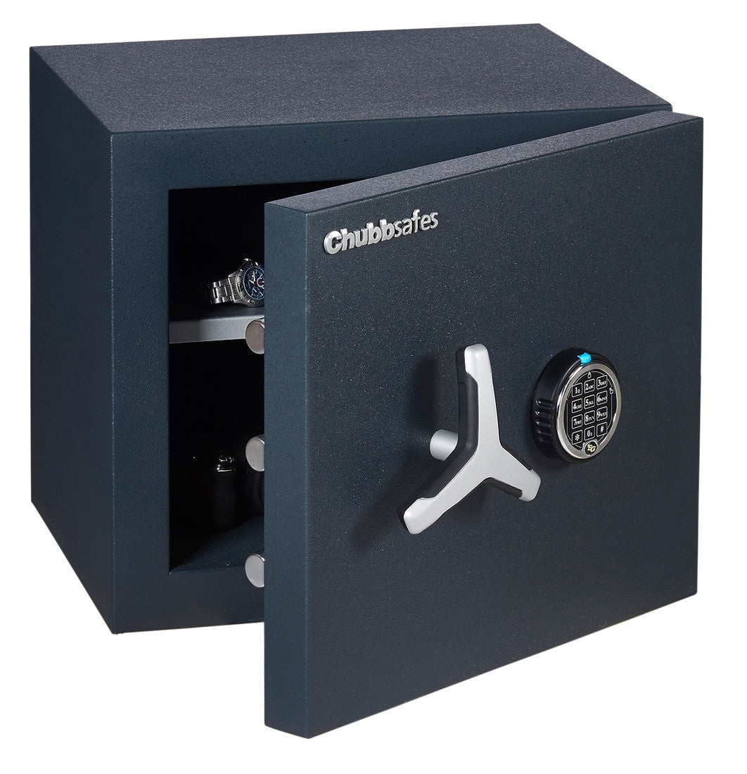CHUBBSAFES DUOGUARD GRADE I MODEL 40 CERTIFIED FIRE & BURGLAR RESISTANT SAFE Locking:  EN 1300 Class B Electronic lock - Al Masam Stationery LLC