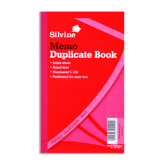 Duplicate Book Silvine 601