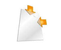 2 Side Open Folder Durable 2329 Clear F/s