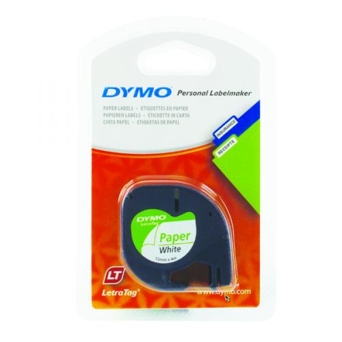 DYMO TP 12MMX4M PAPER WHT - Al Masam Stationery LLC