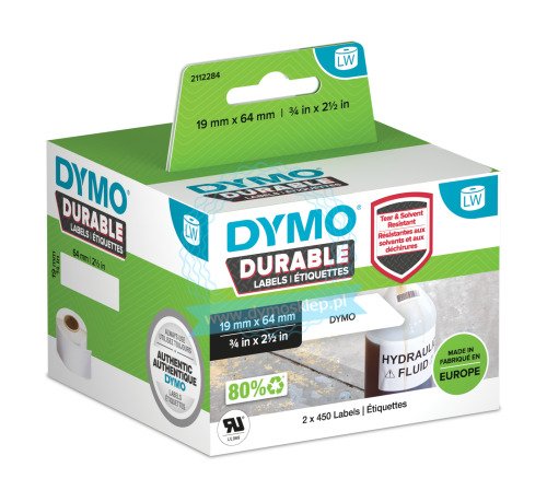 DYMO DURABLE LABELS 19MM X 64MM - (DY2112284) Main image