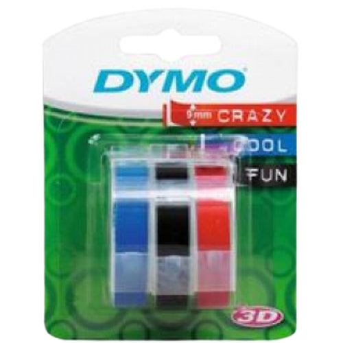 DYMO emb. 9MMx3M Bu/Blk/Rd Bl-3 - Al Masam Stationery LLC