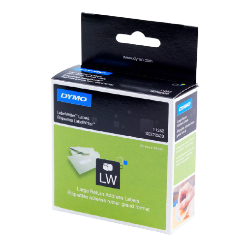 DYMO RETURN ADD 25X54MM 500 - Al Masam Stationery LLC Main image