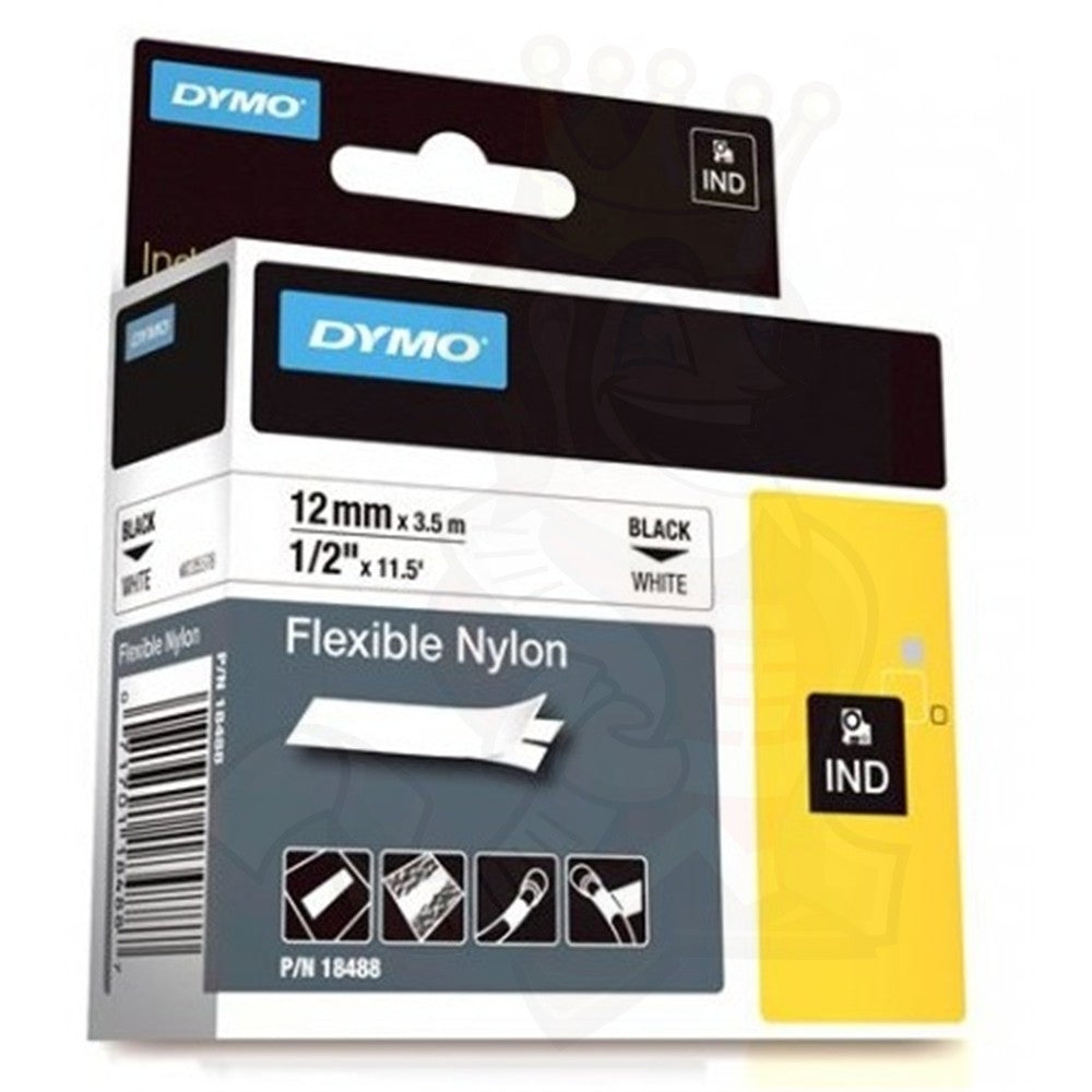 Dymo rh ny 12mm/3.5 wht - Al Masam Stationery LLC Main image