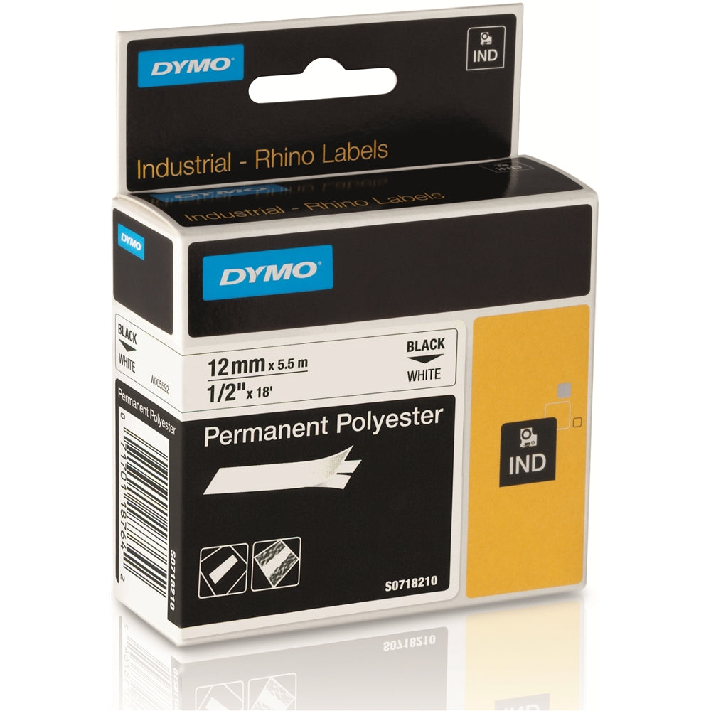 Dymo rh p/p 12mm wht - Al Masam Stationery LLC Main image