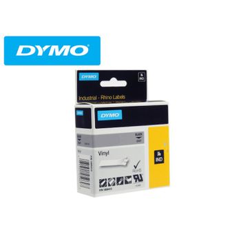 Dymo RH TP 19mm Black/Grey Vinyl - Al Masam Stationery LLC Main image