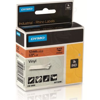 DYMO RH VINY 12MM OR (18435) - Al Masam Stationery LLC