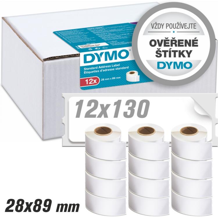 DYMO Std Add Label 28X89mm 12pk - Al Masam Stationery LLC Main image