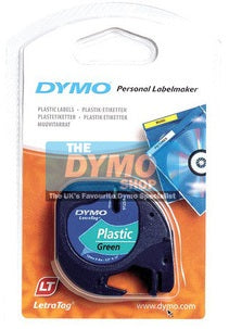 DYMO TP 12MMX4M LT PLASTIC GRN - Al Masam Stationery LLC Main image