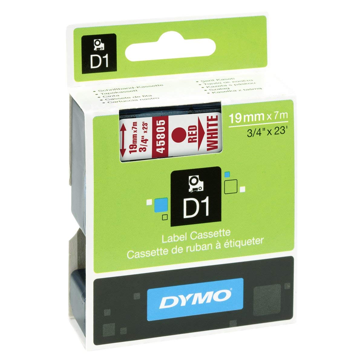 DYMO TP 19/7 RD/WH D1 (45805) - Al Masam Stationery LLC Main image