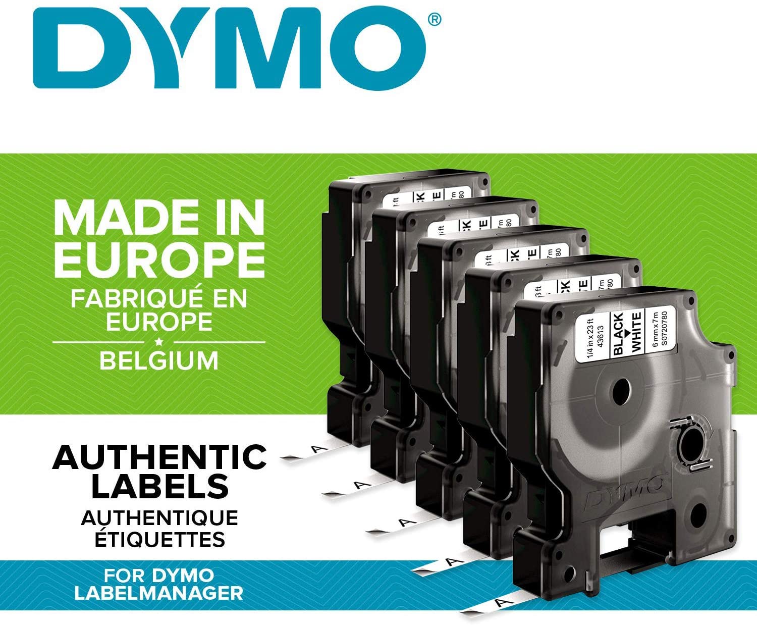 DYMO TP 6/7 WHITE D1 - Al Masam Stationery LLC Main image