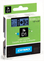 Dymo S0720560 D1 45016 Tape 12mm x 7m Black on Blue - Al Masam Stationery LLC
