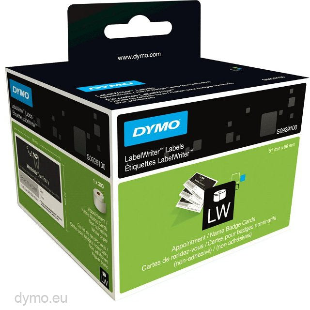 DYMO NAME BADGE CARD 51x89mm  300 NA - Al Masam Stationery LLC