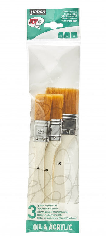 BRUSHES WALLET 3 SPALTERS YELLOW POLYAMIDE Main image